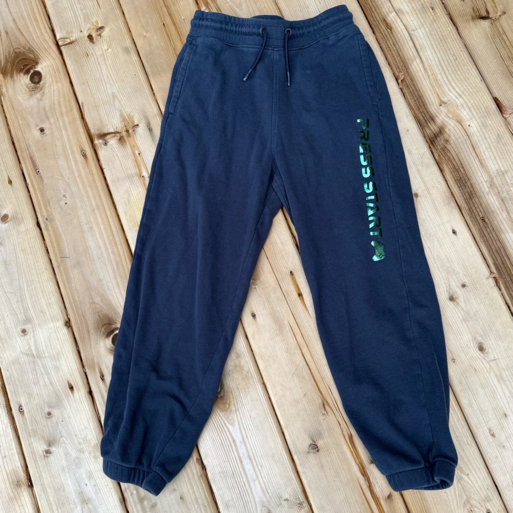 Kids Navy Blue Jogger Pants